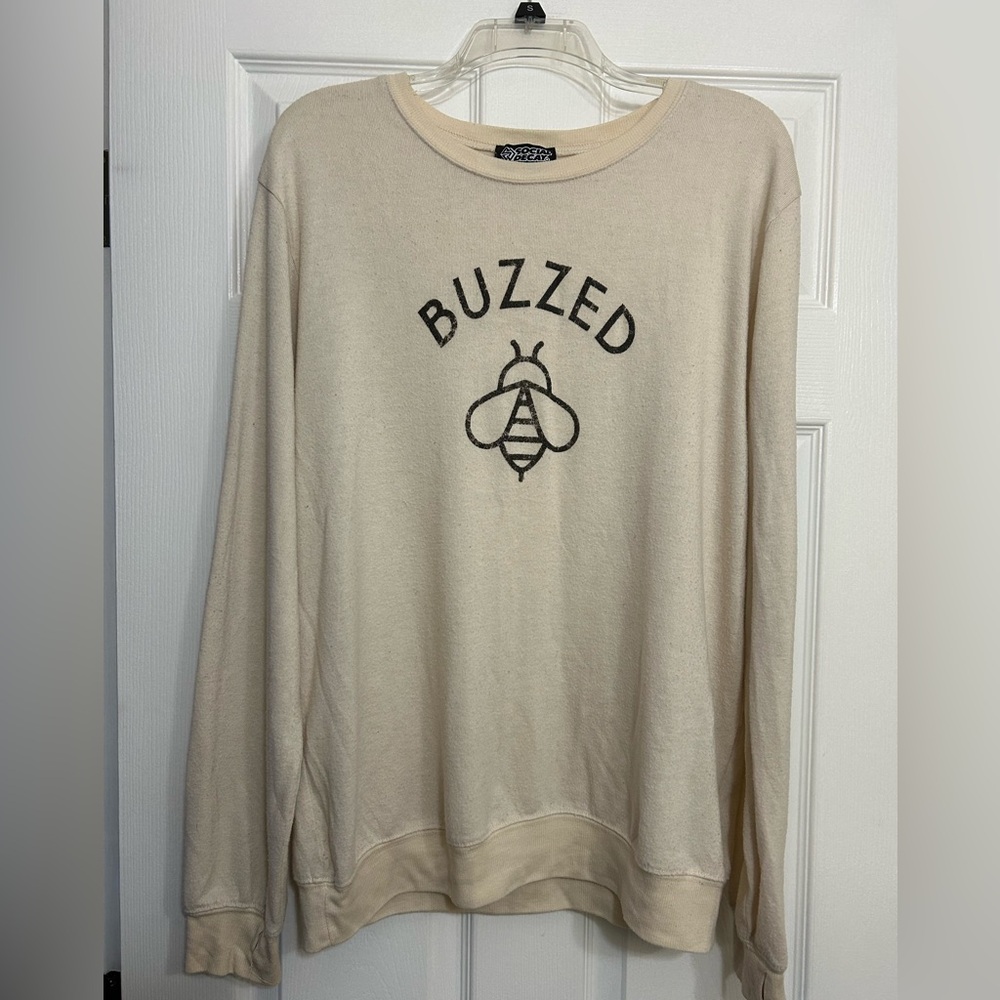 Buzzed Cream Sweater M/L